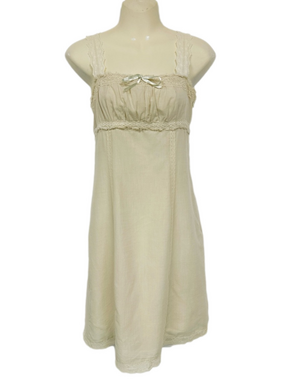 Sabrina Carpenter Style Cream Lace Dress XS Dollcore Fairycore Coquette Dreamy